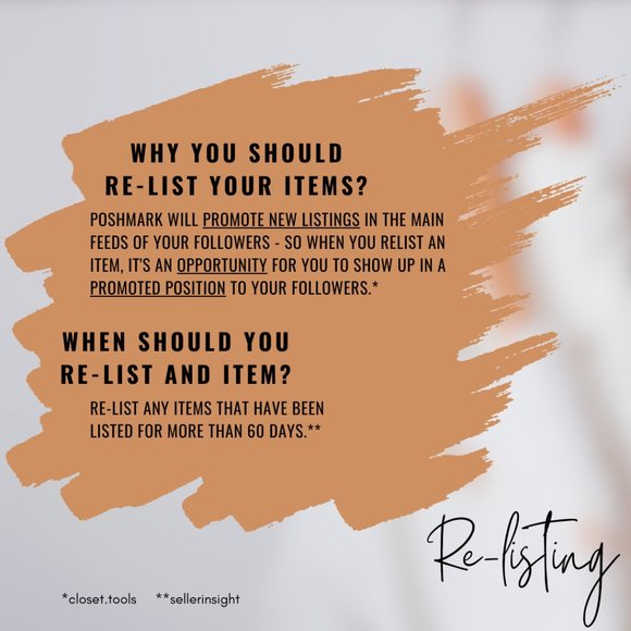 Seller Tips - LISTING & RE-LISTING - Picture 6 of 7